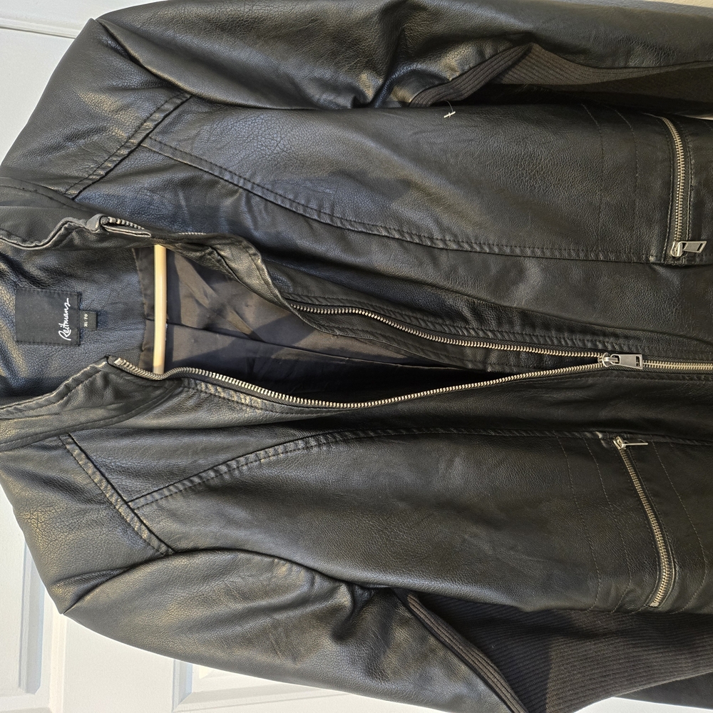 Black Faux Leather Jacket